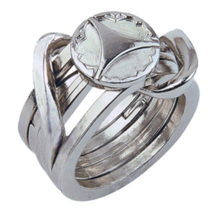 Casse - tête métal Hanayama - Huzzle - Ring II - casse - tête métal - Rouge et Noir
