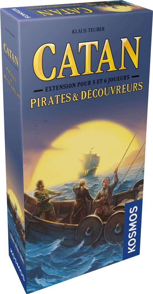 Catan extension - Pirates et découvreurs - 5 - 6 joueurs - Jeu de plateau de stratégie - Rouge et Noir