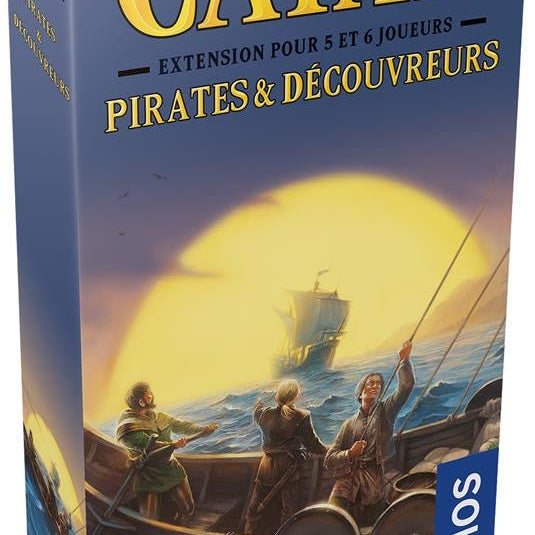 Catan extension - Pirates et découvreurs - 5 - 6 joueurs - Jeu de plateau de stratégie - Rouge et Noir