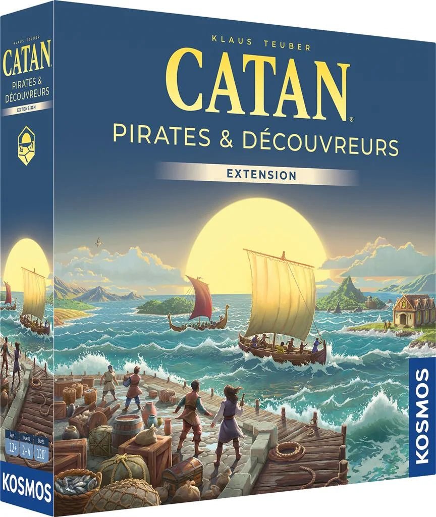 Catan extension - Pirates et découvreurs - Jeu de plateau de stratégie - Rouge et Noir