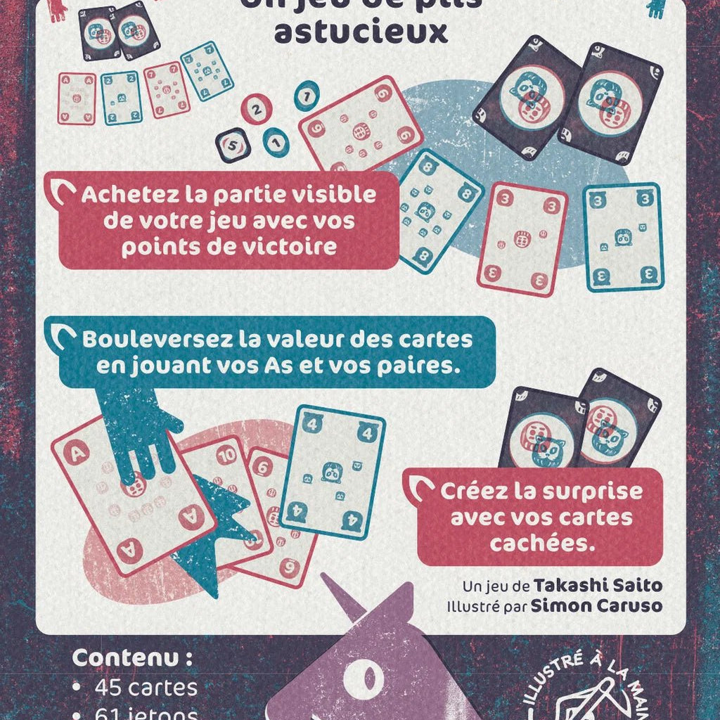 Charuma - Jeu de plateau de stratégie d'ambiance enfants cadeau -12a - Rouge et Noir