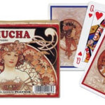 Coffret double Piatnik - Mucha - Dreams - jeu de cartes bridge - Rouge et Noir