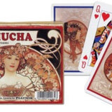 Coffret double Piatnik - Mucha - Dreams - jeu de cartes bridge - Rouge et Noir