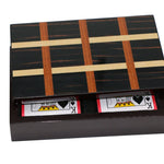 Coffret Makassar - Bridge - Cartes à jouer - Rouge et Noir