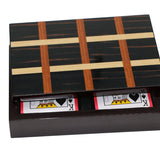 Coffret Makassar - Bridge - Cartes à jouer - Rouge et Noir