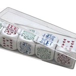 Coffret poker d'as cristal - coffret de dés - Rouge et Noir