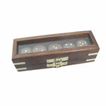 Coffret yam's boite bois vitrée - jeu de dés coffret de dés - Rouge et Noir
