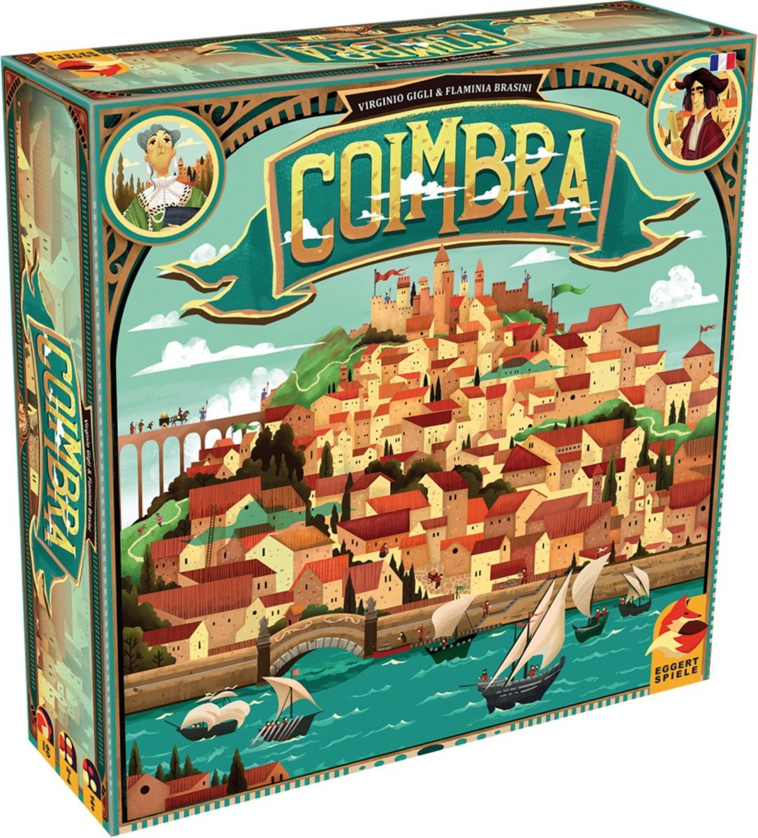 Coimbra - Jeu de plateau de stratégie - Rouge et Noir