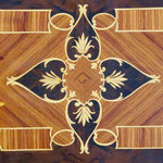 Collection - Backgammon ancien - Backgammon en bois marqueté ancien - Rouge et Noir