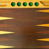Collection - Backgammon ancien - Backgammon en bois marqueté ancien - Rouge et Noir