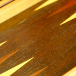 Collection - Backgammon ancien - Backgammon en bois marqueté ancien - Rouge et Noir