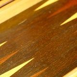 Collection - Backgammon ancien - Backgammon en bois marqueté ancien - Rouge et Noir