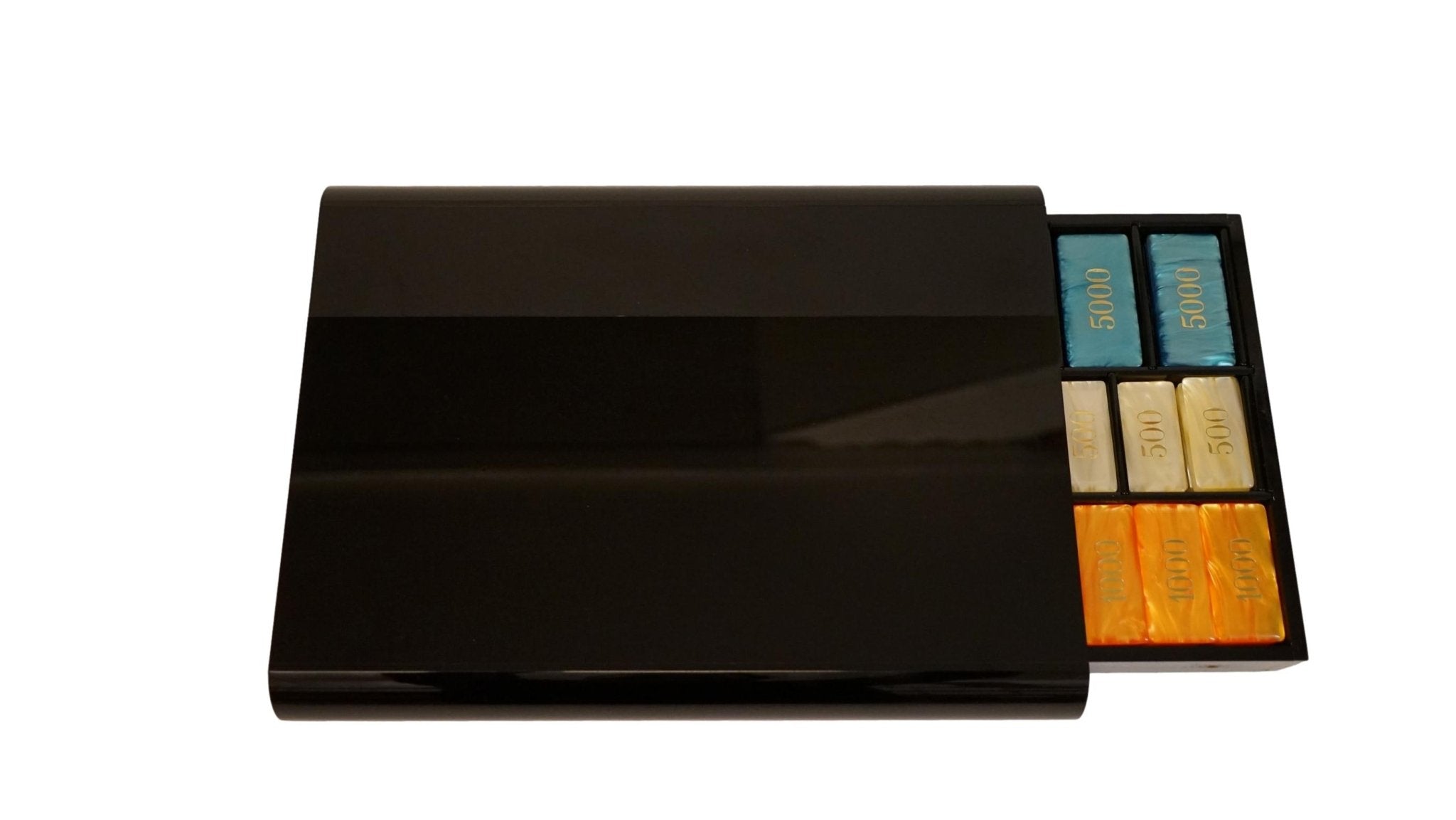 Collection - Coffret Romagnoli - Jetons ancien Bakélite biseauté - Antiquités / Jeux anciens - Rouge et Noir