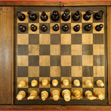 Collection - Ensemble Jeu d'échecs ancien Northern Upright - Antiquités / Jeux anciens - Rouge et Noir