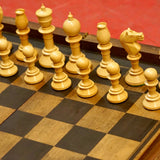 Collection - Ensemble Jeu d'échecs ancien Northern Upright - Antiquités / Jeux anciens - Rouge et Noir
