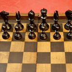 Collection - Ensemble Jeu d'échecs ancien Northern Upright - Antiquités / Jeux anciens - Rouge et Noir