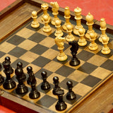 Collection - Ensemble Jeu d'échecs ancien Northern Upright - Antiquités / Jeux anciens - Rouge et Noir