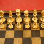 Collection - Ensemble Jeu d'échecs ancien Northern Upright - Antiquités / Jeux anciens - Rouge et Noir