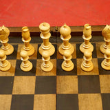 Collection - Ensemble Jeu d'échecs ancien Northern Upright - Antiquités / Jeux anciens - Rouge et Noir