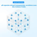 Cube 3x3 Magnetic GANCUBE 356 ME VF - Casse-tête autre cube rubick - Rouge et Noir