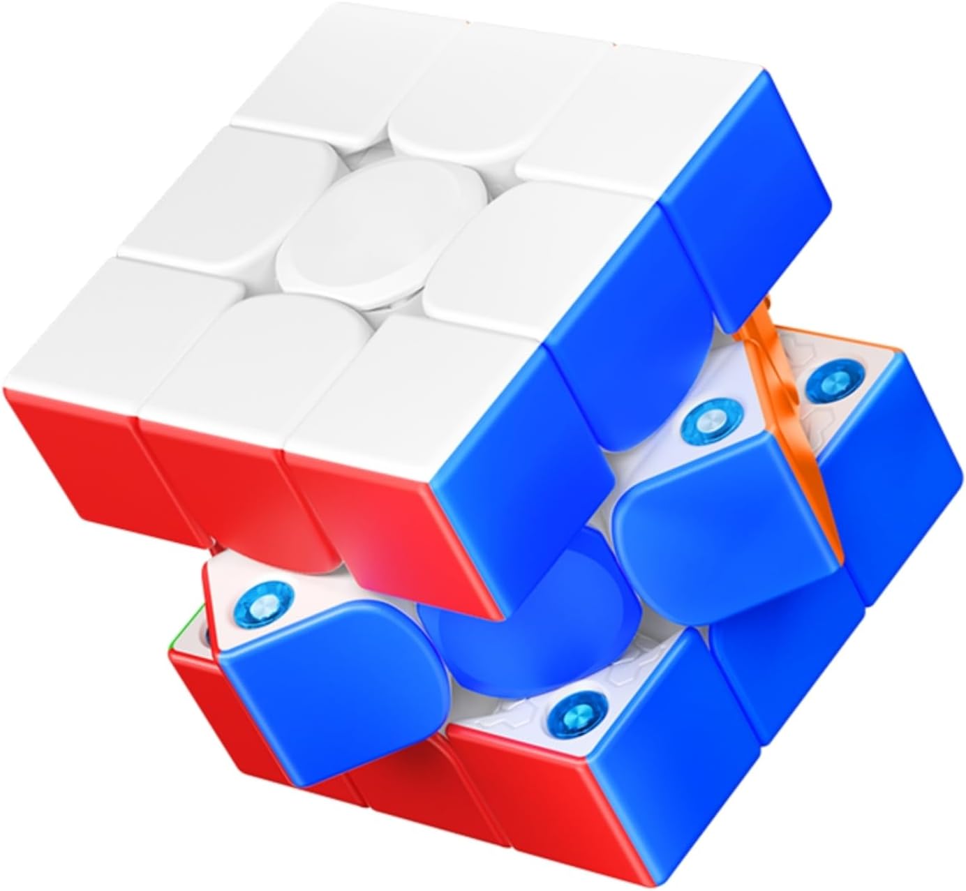 Cube 3x3 Magnetic GANCUBE 356 ME VF - Casse-tête autre cube rubick - Rouge et Noir