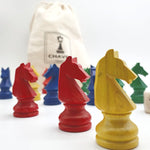Dadas pour jeu de petits - chevaux en sachet - Jeu traditionnel jeu de l'oie dadas - Rouge et Noir