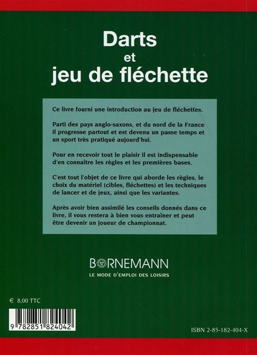 Darts et jeu de fléchettes - Bornemann - Règles de Jeux - Librairie - Rouge et Noir