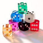Dés de précision calibrés et numérotées 14 mm - Dés de backgammon - Vert - accessoire de backgammons dés de précision cadeau bel objet - Rouge et Noir