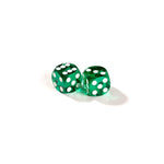 Dés de précision calibrés et numérotées 14 mm - Dés de backgammon - Vert - accessoire de backgammons dés de précision cadeau bel objet - Rouge et Noir