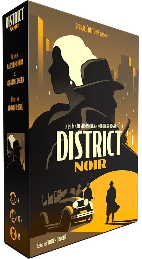 District Noir - Jeu de société et plateau de stratégie de cartes à deux - Rouge et Noir