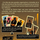 District Noir - Jeu de société et plateau de stratégie de cartes à deux - Rouge et Noir