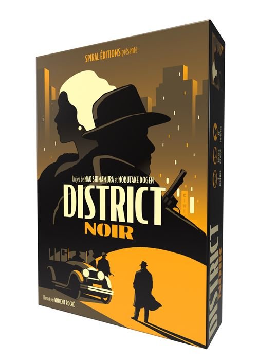 District Noir - Jeu de société et plateau de stratégie de cartes à deux - Rouge et Noir
