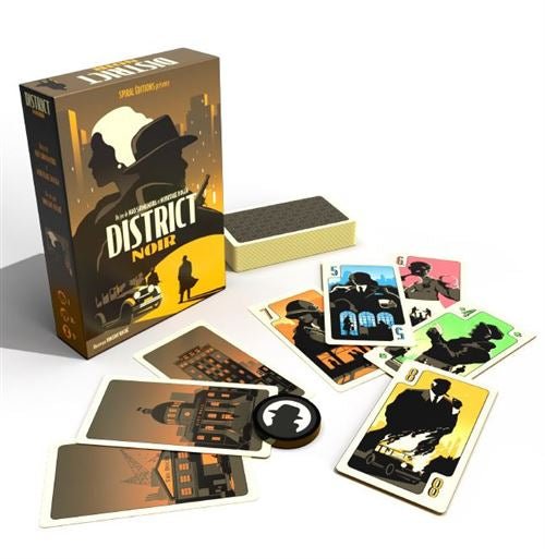 District Noir - Jeu de société et plateau de stratégie de cartes à deux - Rouge et Noir