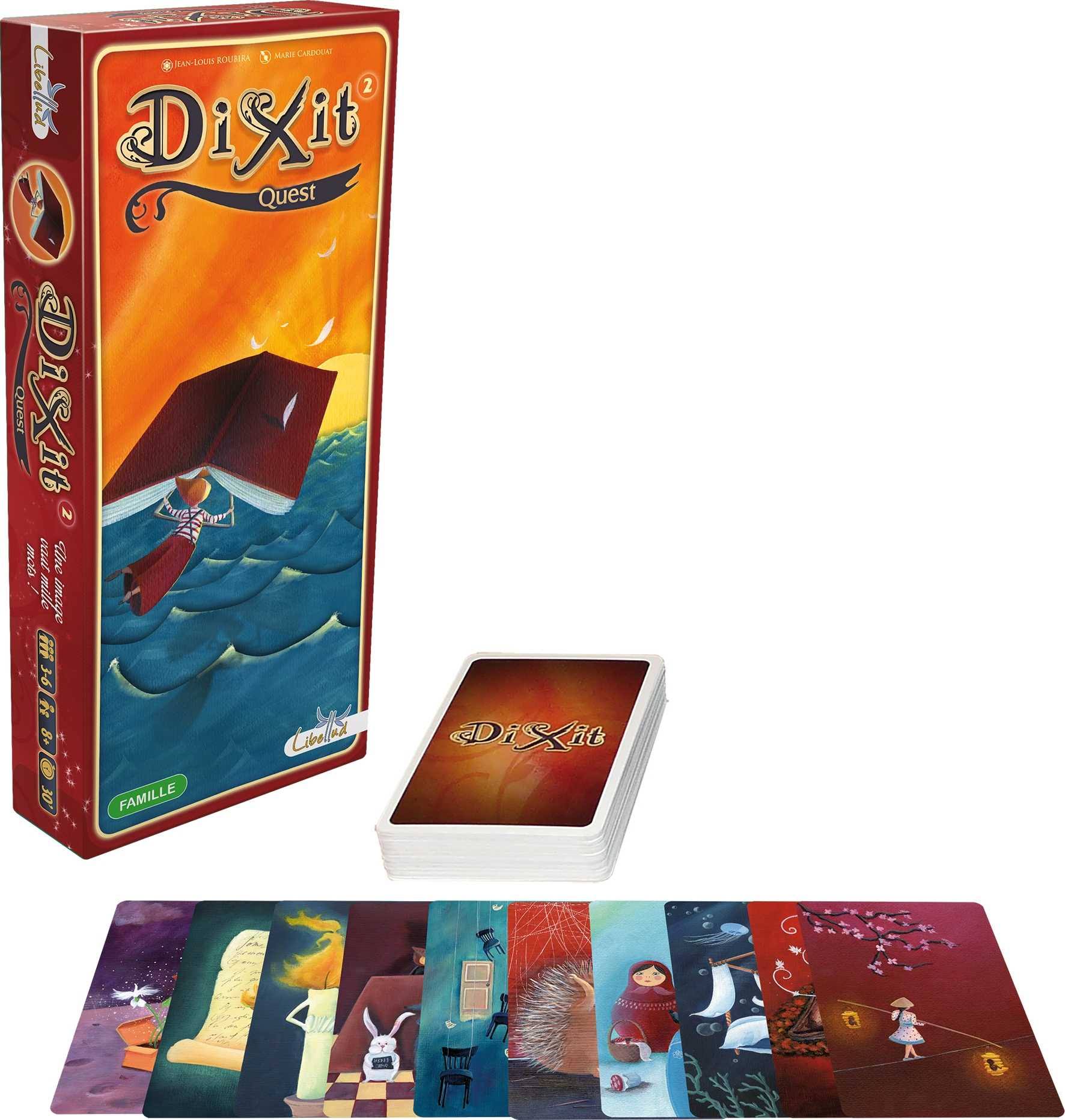 Dixit Extensions - Jeu de plateau d'ambiance et de vivacité - Rouge et Noir