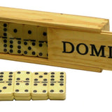 Dominos double 6 - Pivots - Boite plumier PM - jeu traditionnel jeu de dominos - Rouge et Noir