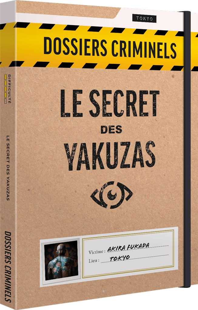 DOSSIERS CRIMINELS : LE SECRET DES YAKUZAS - Jeu de plateau de stratégie coopératif - Rouge et Noir