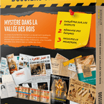 DOSSIERS CRIMINELS : Mystère Dans La Vallée Des Rois - Jeu de plateau de stratégie coopératif - Rouge et Noir