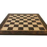 Echiquier Ronce de Noyer - jeu d'échecs échiquier classique et décoratif - Rouge et Noir
