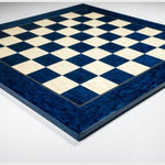 Ensemble bois laqué bleu - ensemble d'échecs classique décoratif - Rouge et Noir