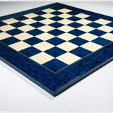 Ensemble bois laqué bleu - ensemble d'échecs classique décoratif - Rouge et Noir