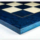 Ensemble bois laqué bleu - ensemble d'échecs classique décoratif - Rouge et Noir