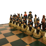Ensemble Campagne de Russie - ensemble d'échecs décoratif - Rouge et Noir