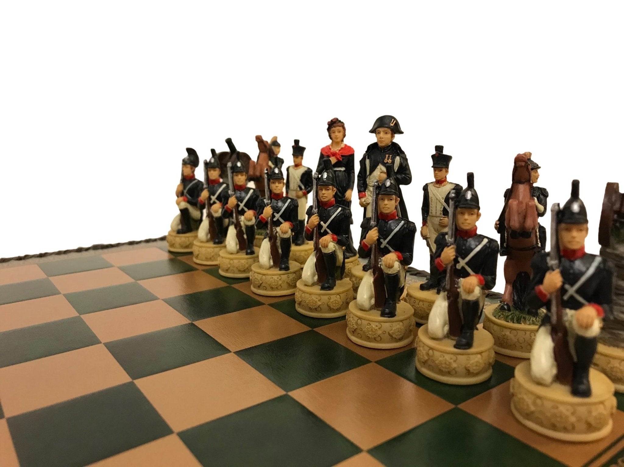 Ensemble Campagne de Russie - ensemble d'échecs décoratif - Rouge et Noir