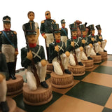 Ensemble Campagne de Russie - ensemble d'échecs décoratif - Rouge et Noir