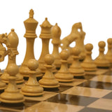 Ensemble Cavalier Cabré - Laqué - Ensemble d’échecs classique - Rouge et Noir