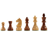 Ensemble Club Acacia - Lettré Chiffré - jeu d'échecs ensemble classique cadeau bel objet - 12a - Rouge et Noir