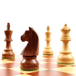 Ensemble Club Acacia - Lettré Chiffré - jeu d'échecs ensemble classique cadeau bel objet - 12a - Rouge et Noir