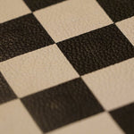 Ensemble d'échecs roulable magnétique - Cuir véritable - Noir - ensemble d'échecs luxe classique jeu d'échecs de voyage en cuir véritable - Rouge et Noir