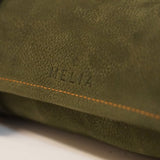 Ensemble d'échecs roulable magnétique - Cuir véritable - Vert / intérieur doré - ensemble d'échecs luxe classique jeu d'échecs échecs de voyage en cuir véritable - Rouge et Noir