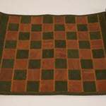 Ensemble d'échecs roulable magnétique - Cuir véritable - Vert / intérieur doré - ensemble d'échecs luxe classique jeu d'échecs échecs de voyage en cuir véritable - Rouge et Noir